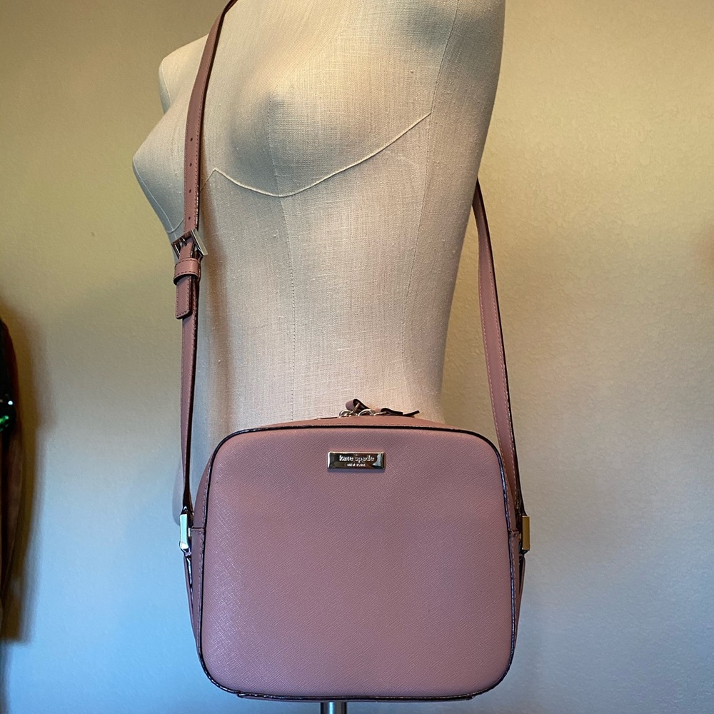 Kate Spade leather Cammie Crosshatched Crossbody.